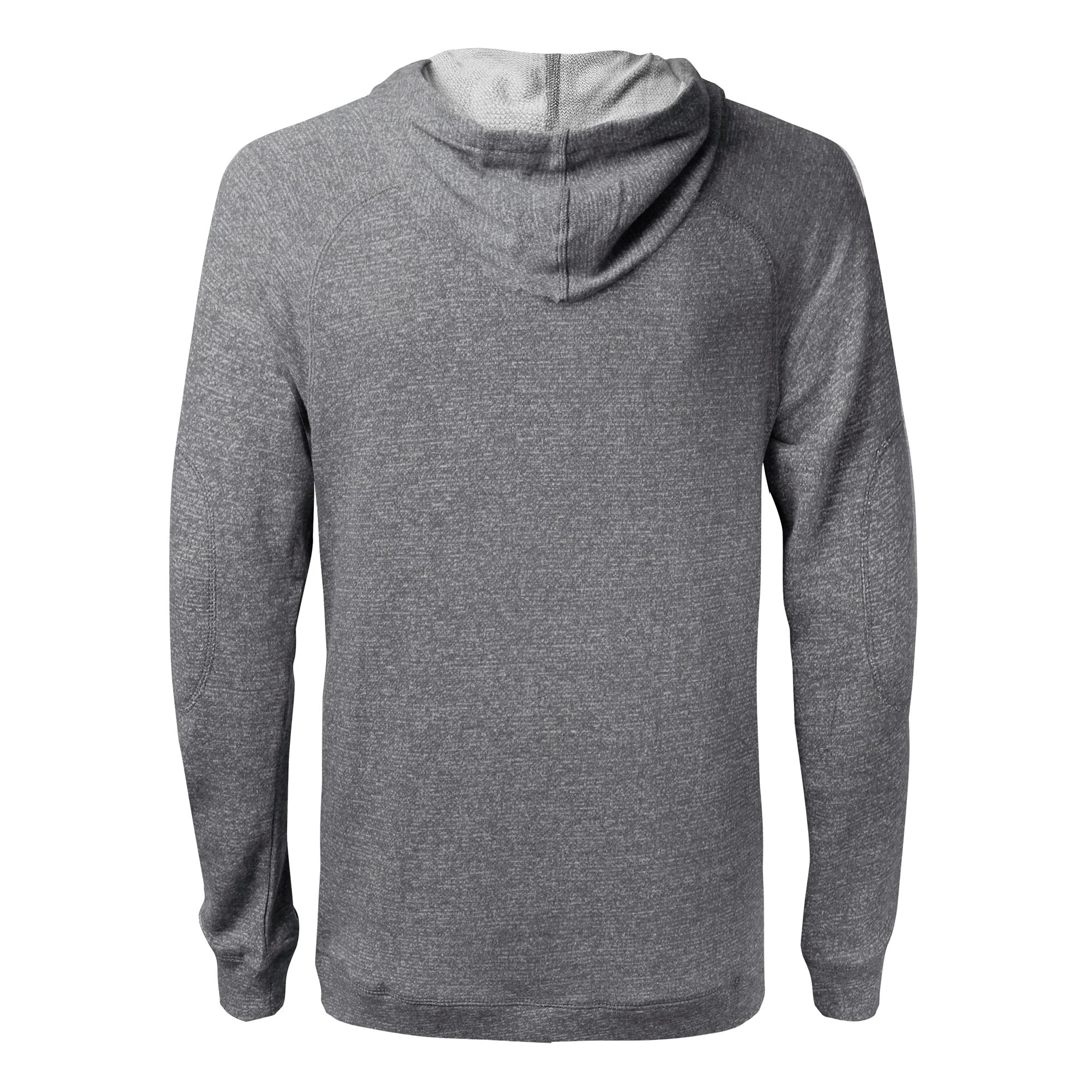 FRENCH TERRY ZIPPER HOODIE - GRAY