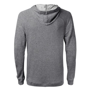 FRENCH TERRY ZIPPER HOODIE - GRAY