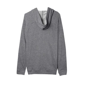 FRENCH TERRY ZIPPER HOODIE - GRAY