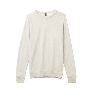 MEN'S FRENCH TERRY CREW NECK SWEATER - OATMEAL