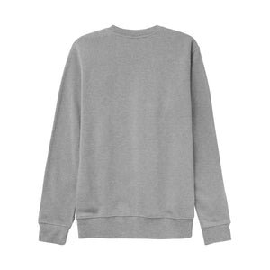 MEN'S PLAIN LIGHT FLEECE SWEATER - GRAY