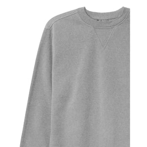 MEN'S PLAIN LIGHT FLEECE SWEATER - GRAY