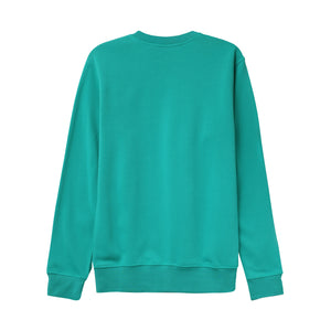 MEN'S PLAIN LIGHT FLEECE SWEATER - TEAL