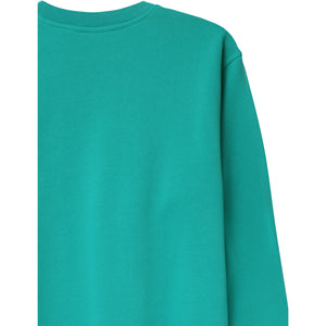 MEN'S PLAIN LIGHT FLEECE SWEATER - TEAL