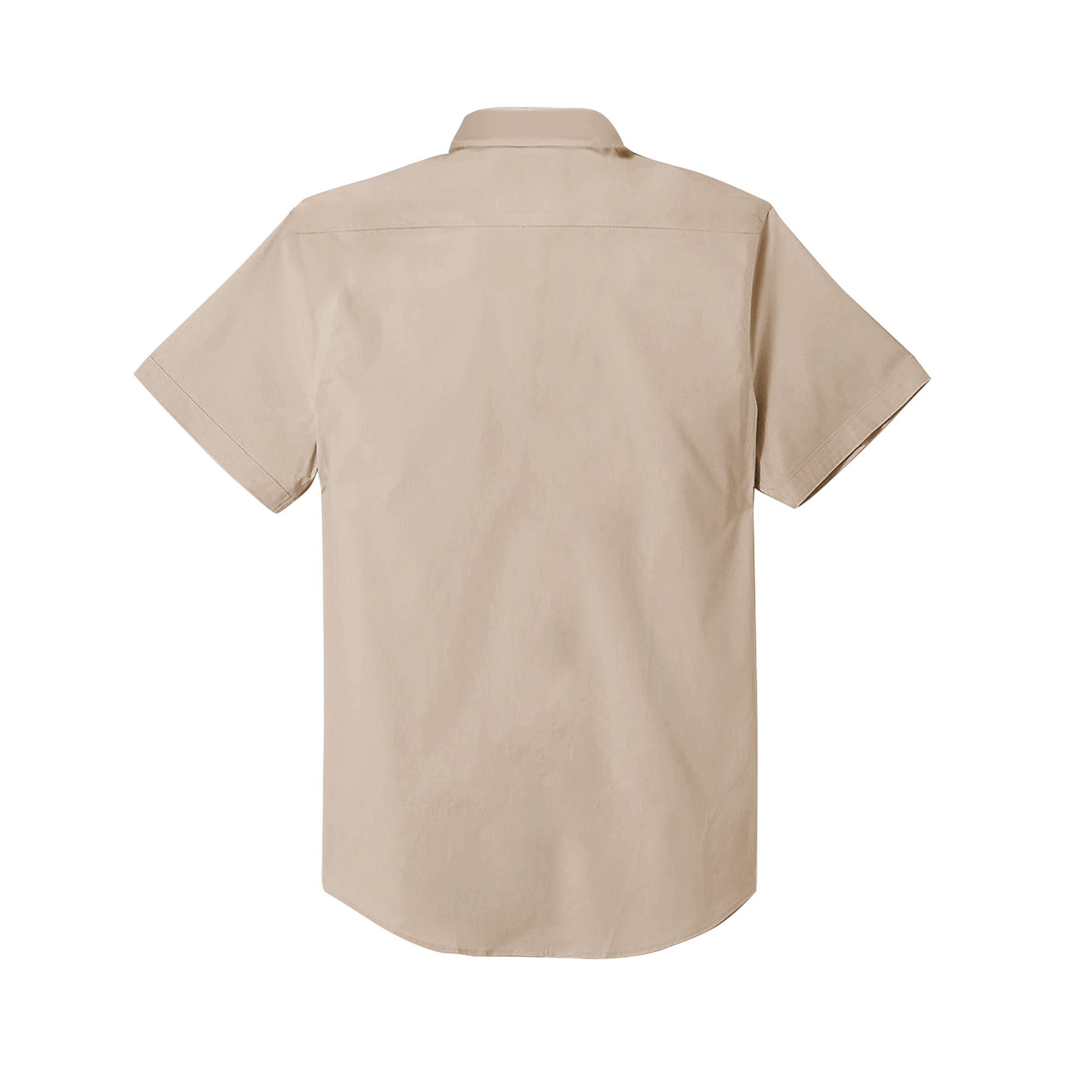 Slim Stretch Short Sleeve Shirts - Khaki