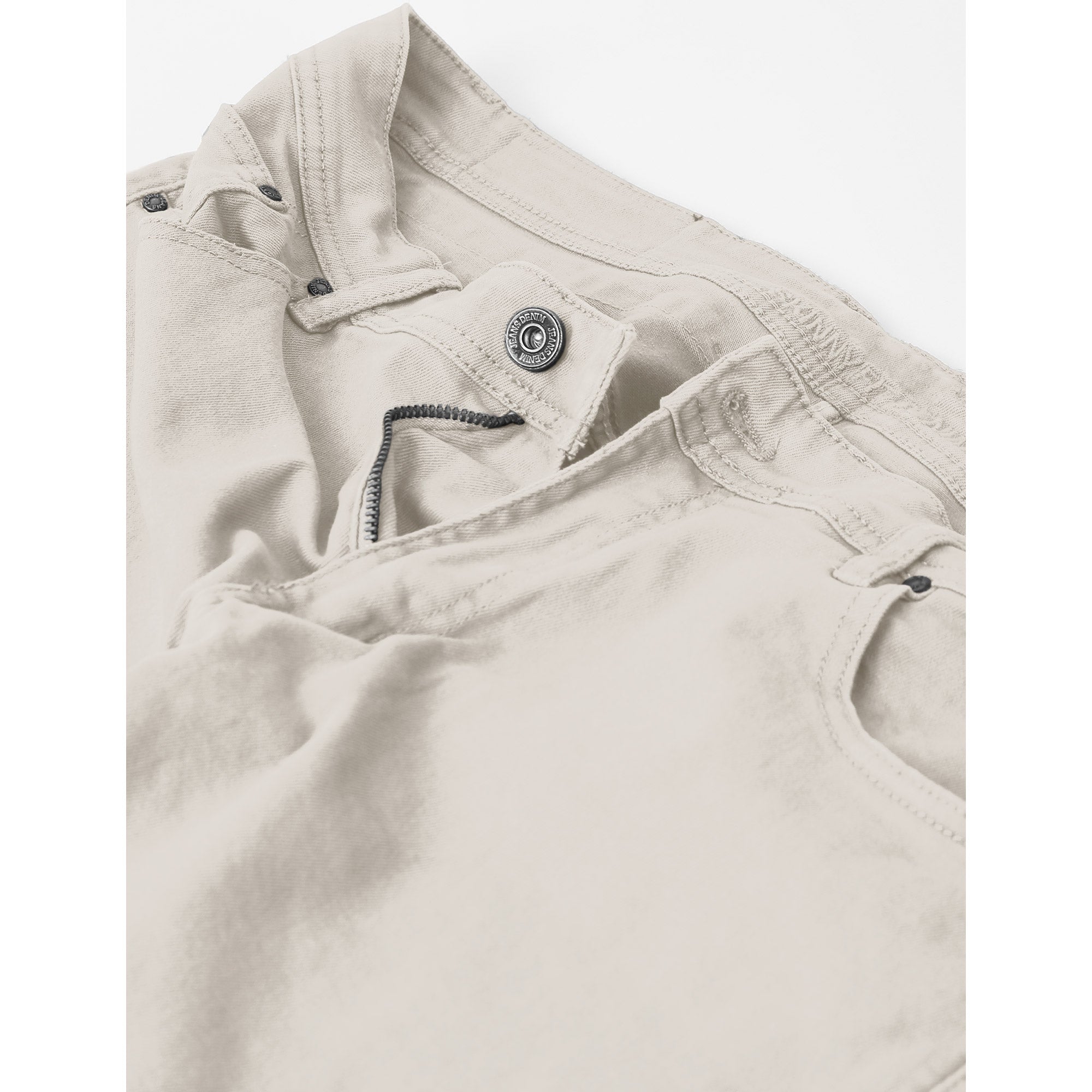 MENS SKINNY FIT COLOR JEANS - WHITE