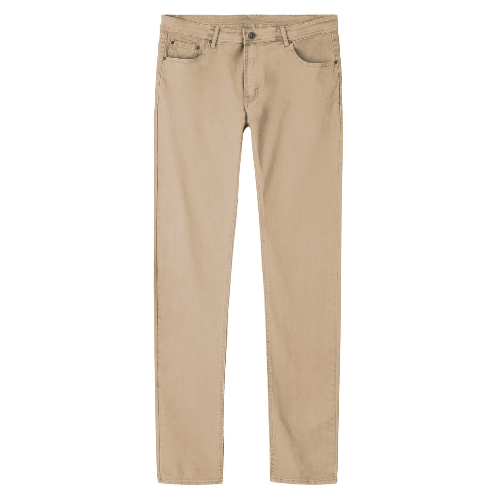 MENS SKINNY FIT COLOR JEANS - KHAKI