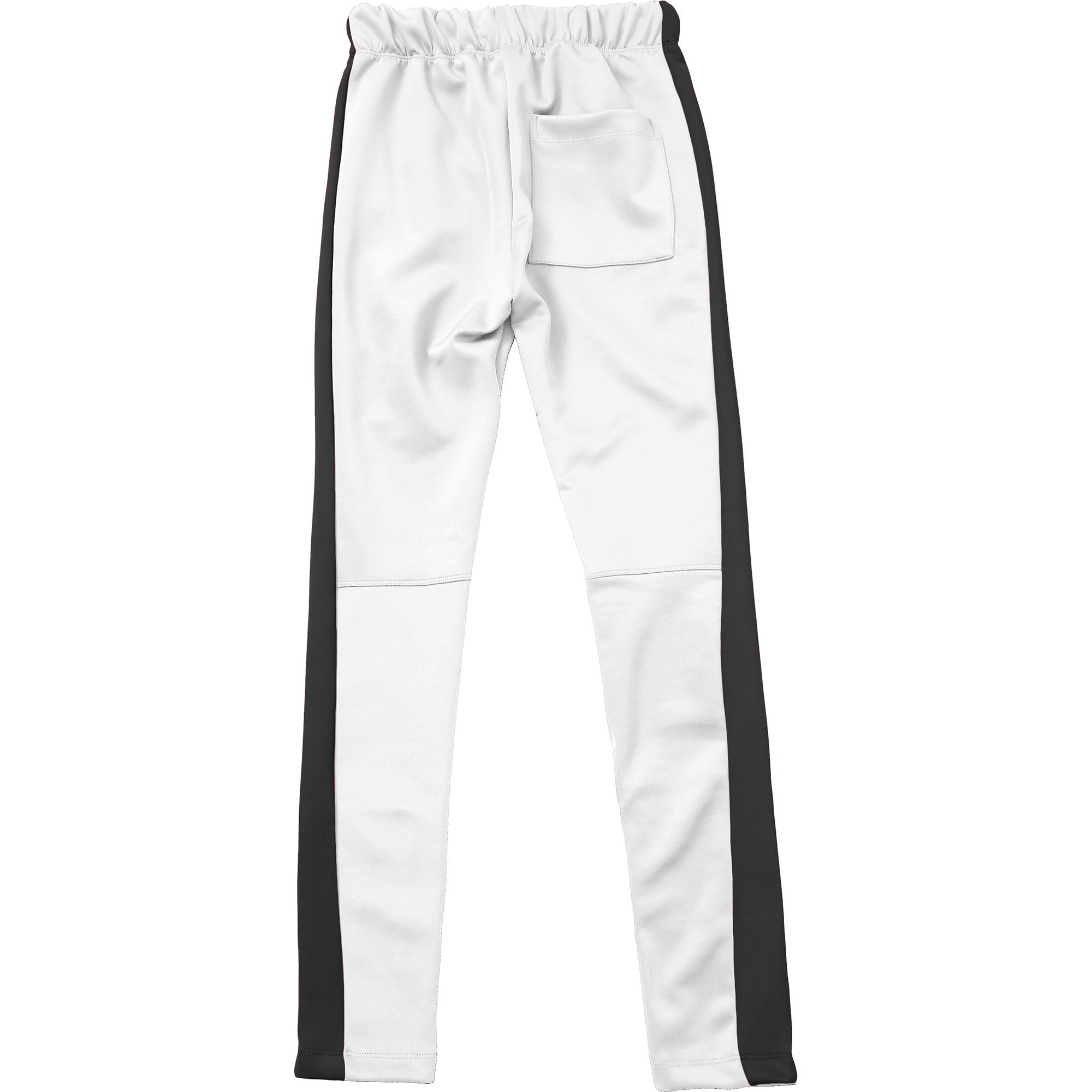 MENS SKINNY STRIPED CONTRAST PANTS - WHITE/BLACK