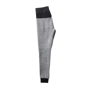 Mens Marled Fleece Moto Biker Pants - Gray