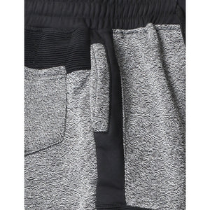 Mens Marled Fleece Moto Biker Pants - Gray