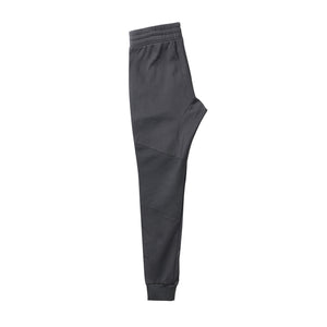 Mens Stretch Poly Moto Biker Pants with Zipper Accents - Black